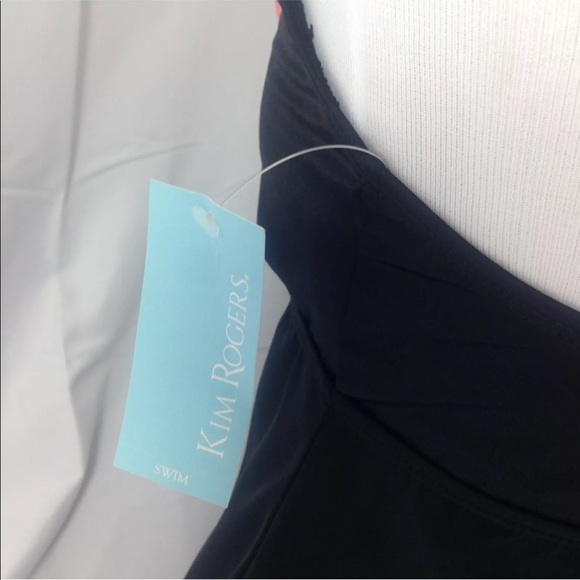 👄 Kim Rogers Tankini Black Multicolor Modest M - Picture 5 of 6